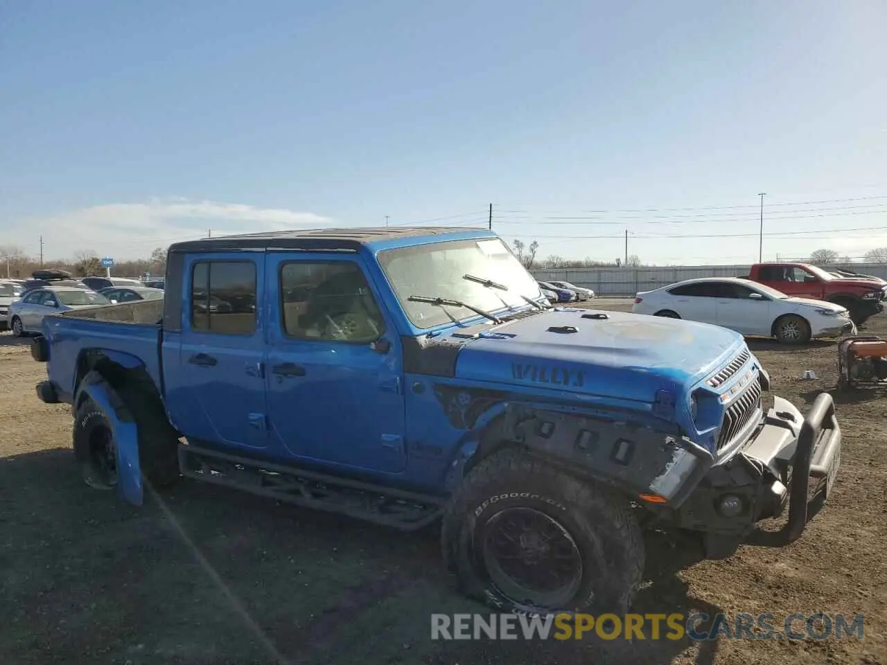 4 fotografías del automóvil dañado 1C6HJTAGXML535345 JEEP GLADIATOR 2021