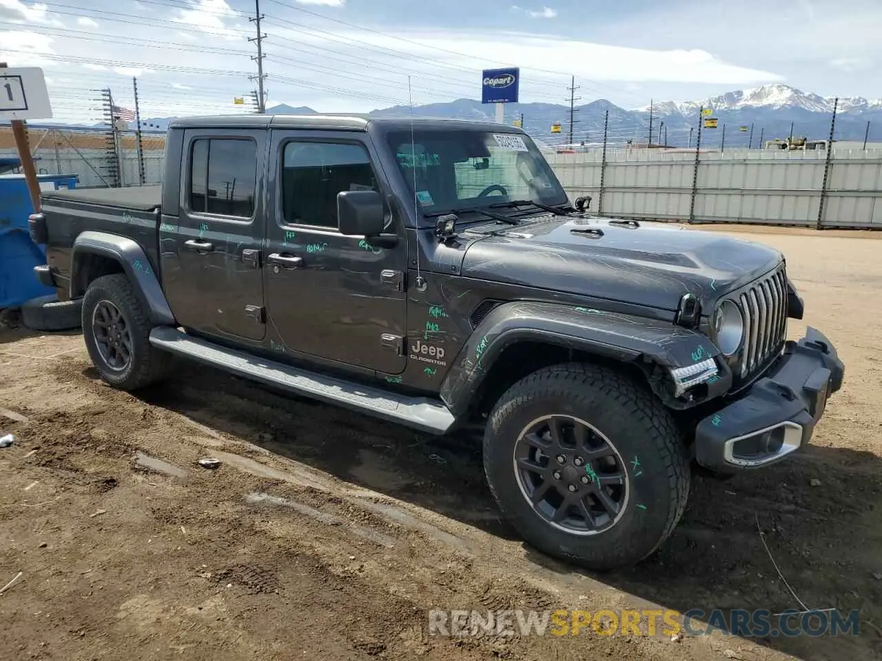 4 fotografías del automóvil dañado 1C6HJTFG0ML603872 JEEP GLADIATOR 2021