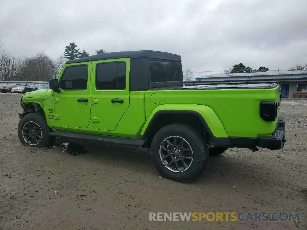 2 fotografías del automóvil dañado 1C6HJTFG0ML610918 JEEP GLADIATOR 2021