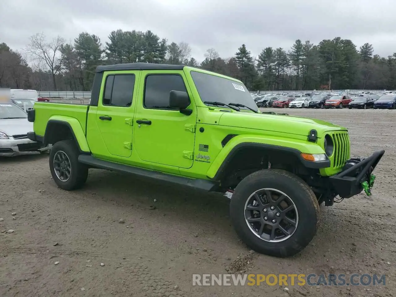 4 fotografías del automóvil dañado 1C6HJTFG0ML610918 JEEP GLADIATOR 2021