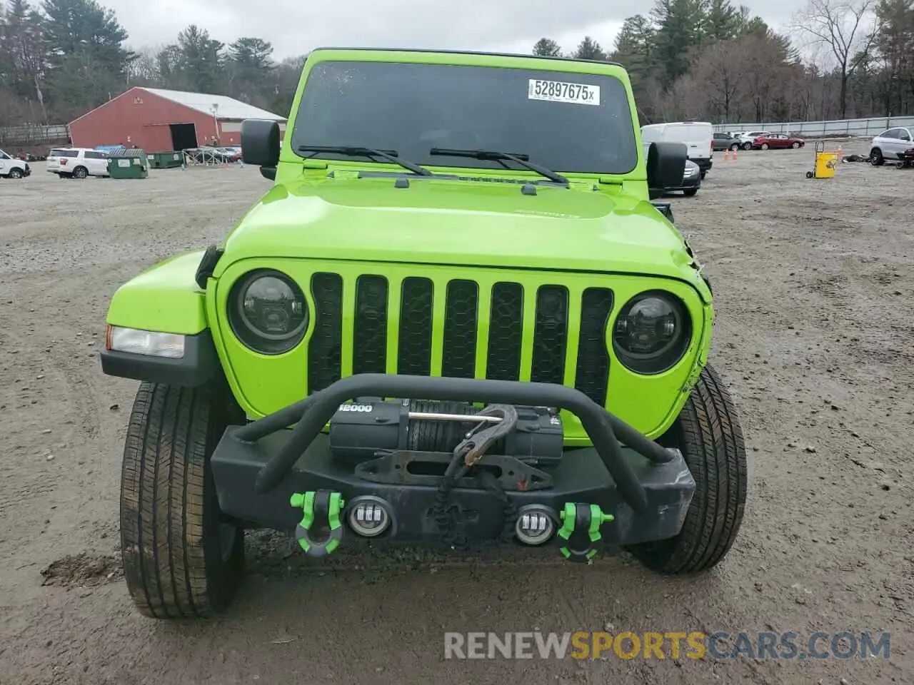 5 fotografías del automóvil dañado 1C6HJTFG0ML610918 JEEP GLADIATOR 2021