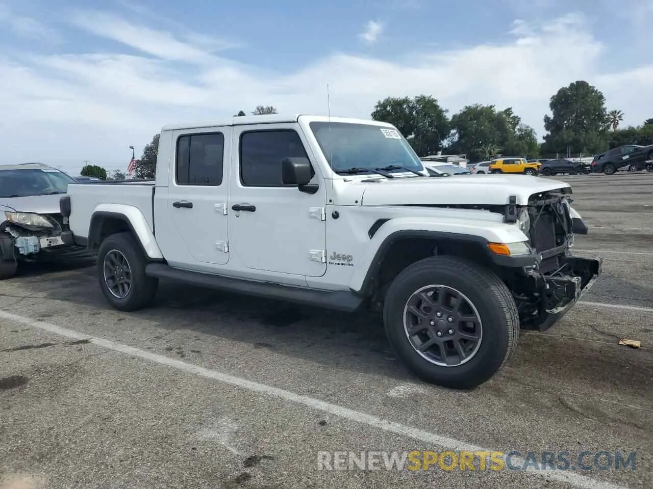 4 fotografías del automóvil dañado 1C6HJTFG2ML566243 JEEP GLADIATOR 2021