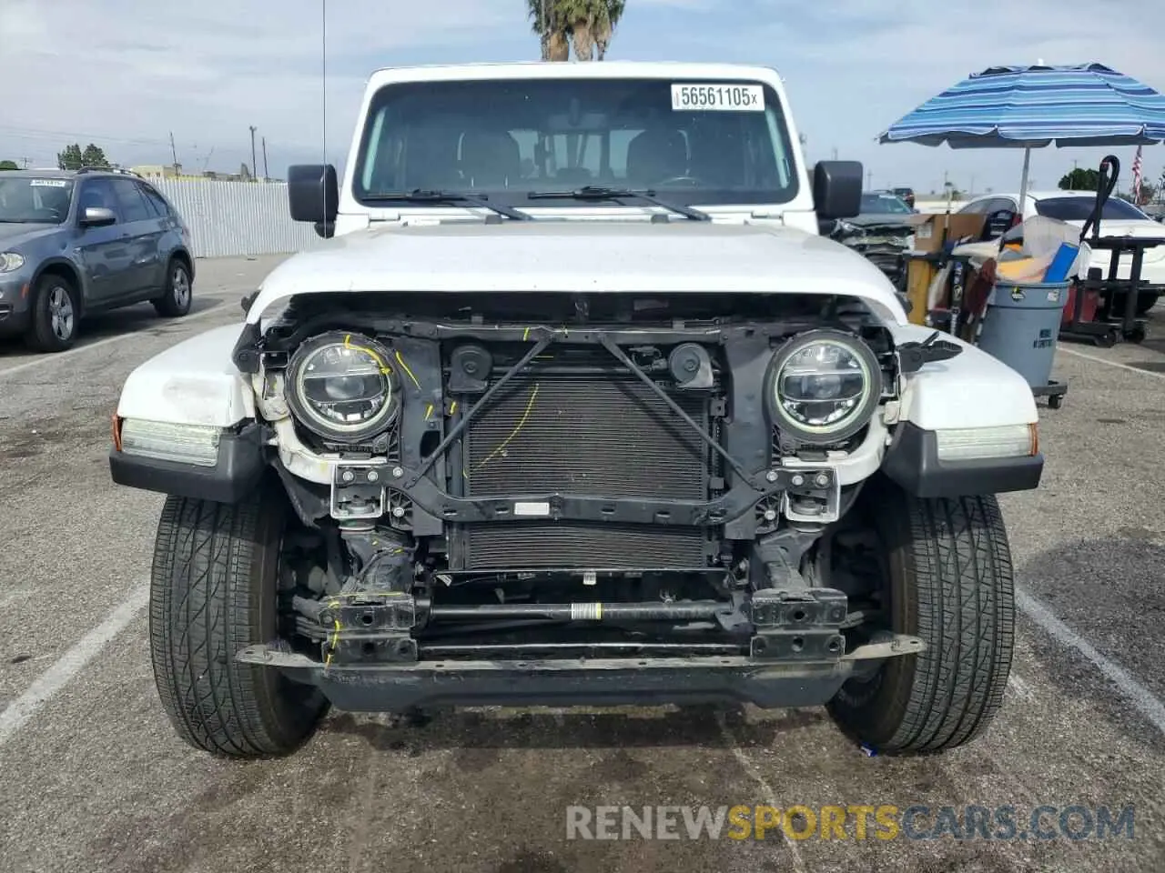 5 fotografías del automóvil dañado 1C6HJTFG2ML566243 JEEP GLADIATOR 2021