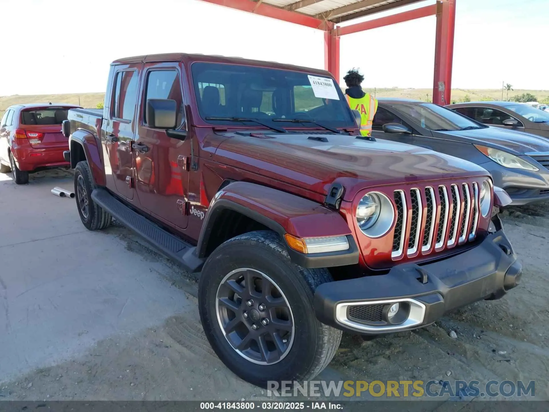 1 fotografías del automóvil dañado 1C6HJTFGXML553983 JEEP GLADIATOR 2021