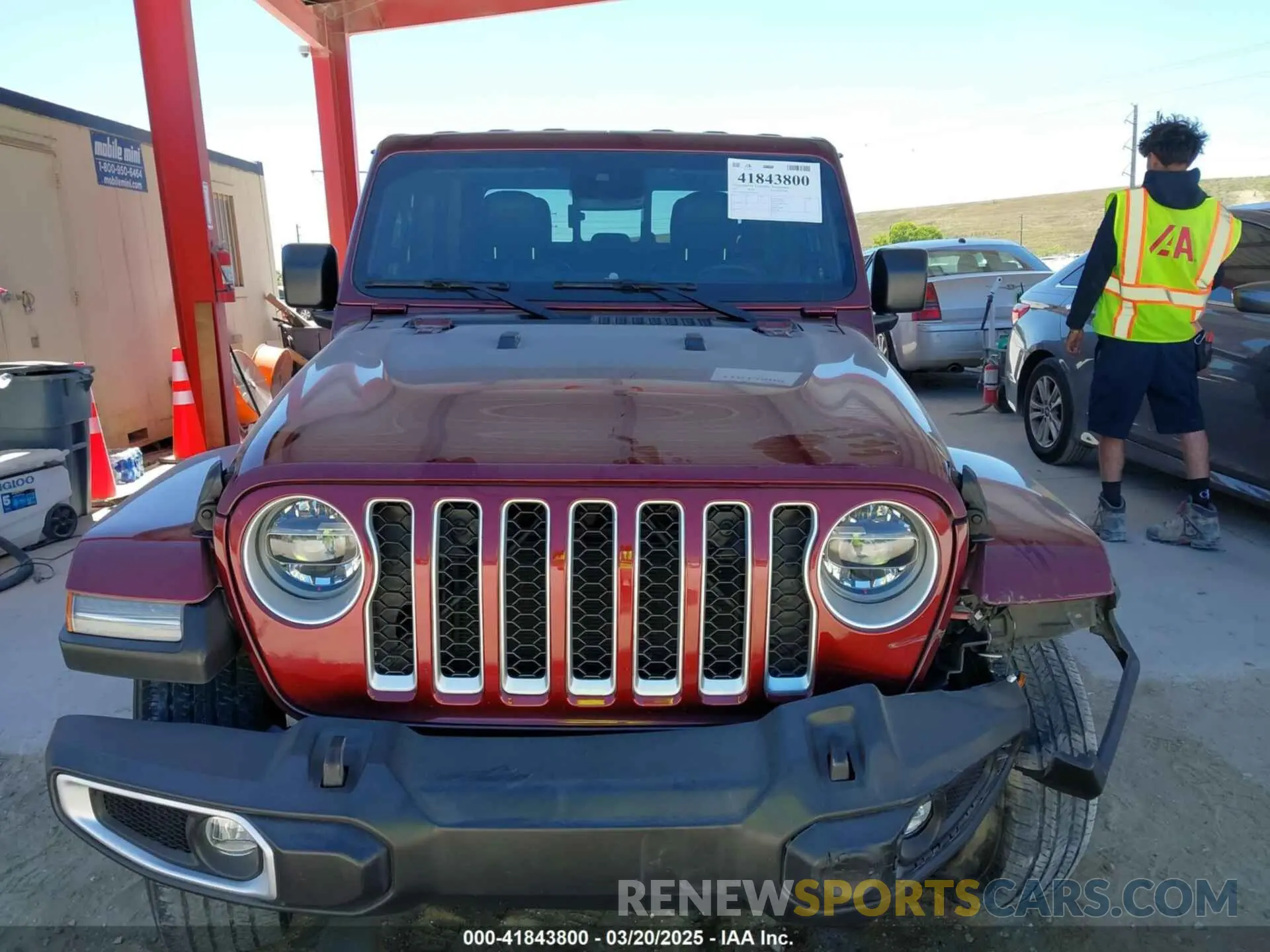 12 fotografías del automóvil dañado 1C6HJTFGXML553983 JEEP GLADIATOR 2021