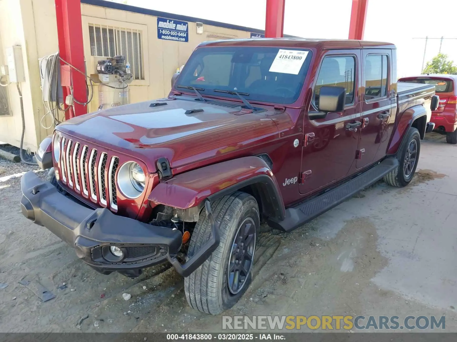 2 fotografías del automóvil dañado 1C6HJTFGXML553983 JEEP GLADIATOR 2021