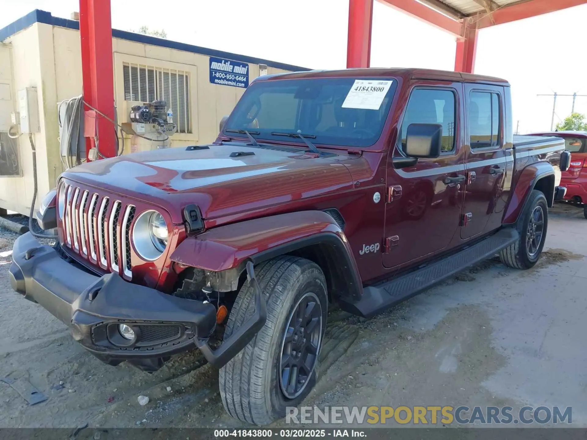6 fotografías del automóvil dañado 1C6HJTFGXML553983 JEEP GLADIATOR 2021