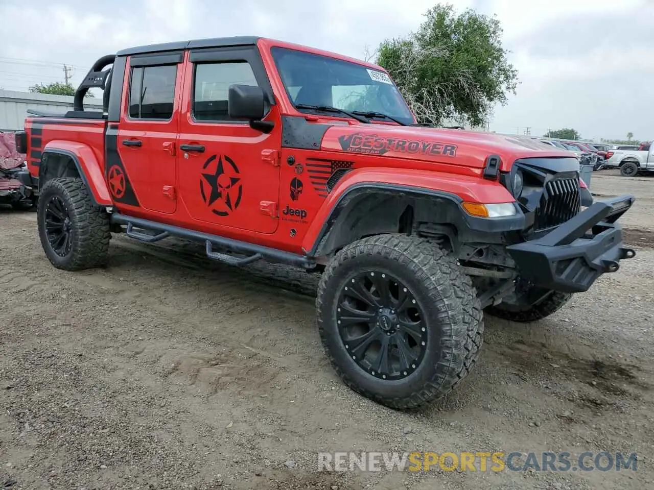 4 fotografías del automóvil dañado 1C6JJTAG3ML550206 JEEP GLADIATOR 2021