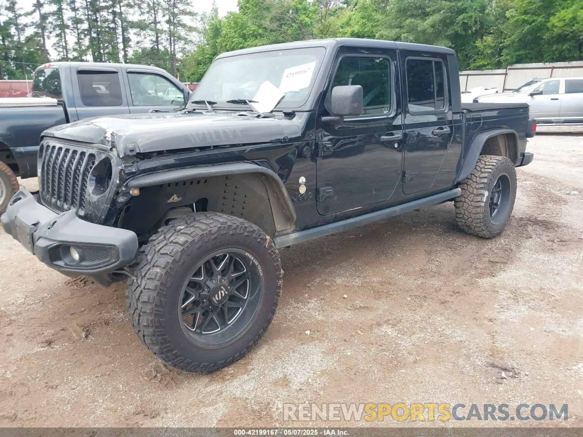 2 fotografías del automóvil dañado 1C6JJTAM7ML554412 JEEP GLADIATOR 2021
