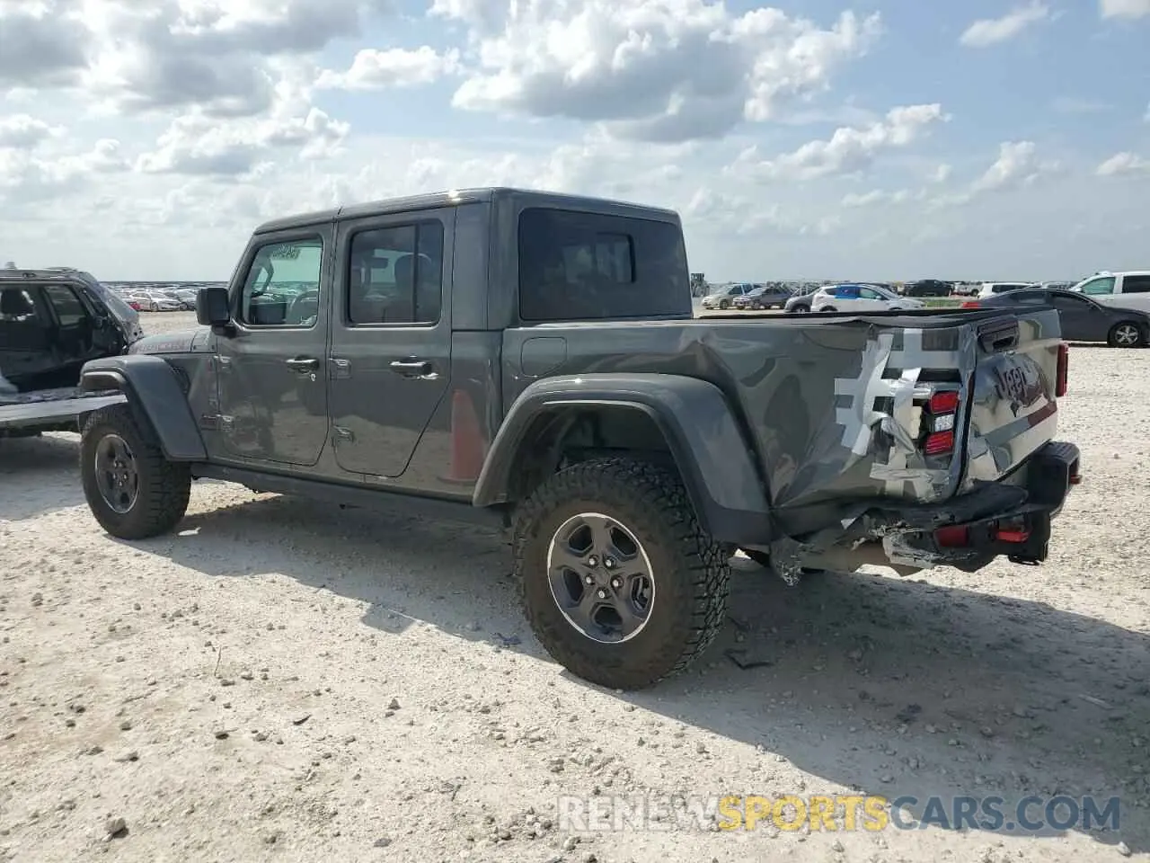 2 fotografías del automóvil dañado 1C6JJTBG0ML505240 JEEP GLADIATOR 2021
