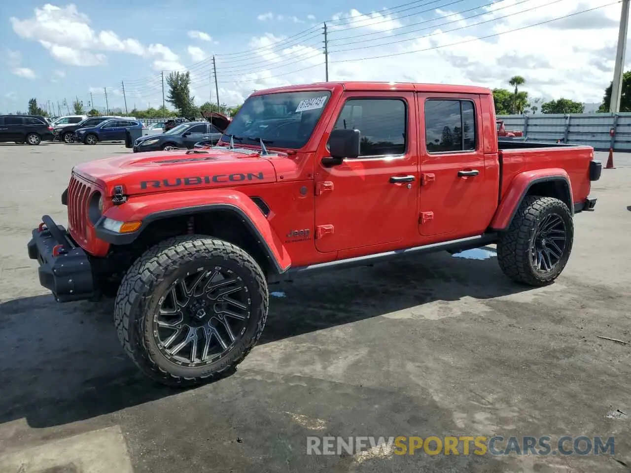 1 fotografías del automóvil dañado 1C6JJTBG0ML569133 JEEP GLADIATOR 2021