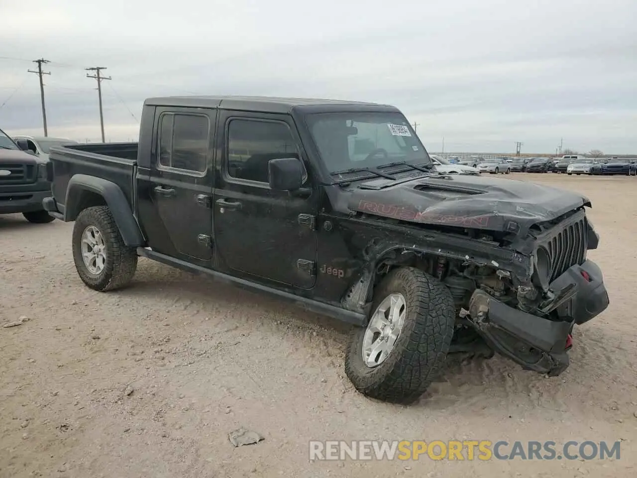 4 fotografías del automóvil dañado 1C6JJTBG7ML536792 JEEP GLADIATOR 2021