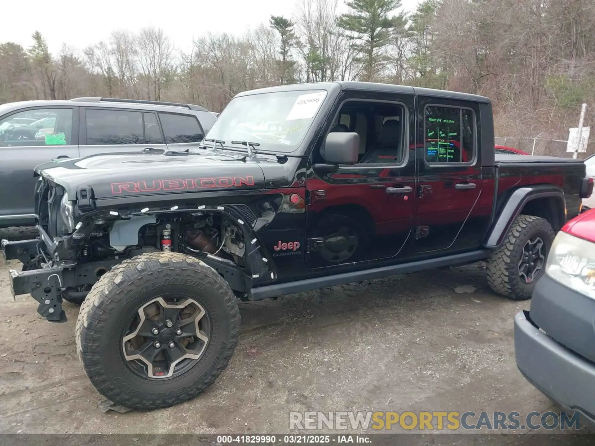 15 fotografías del automóvil dañado 1C6JJTBG8ML524215 JEEP GLADIATOR 2021