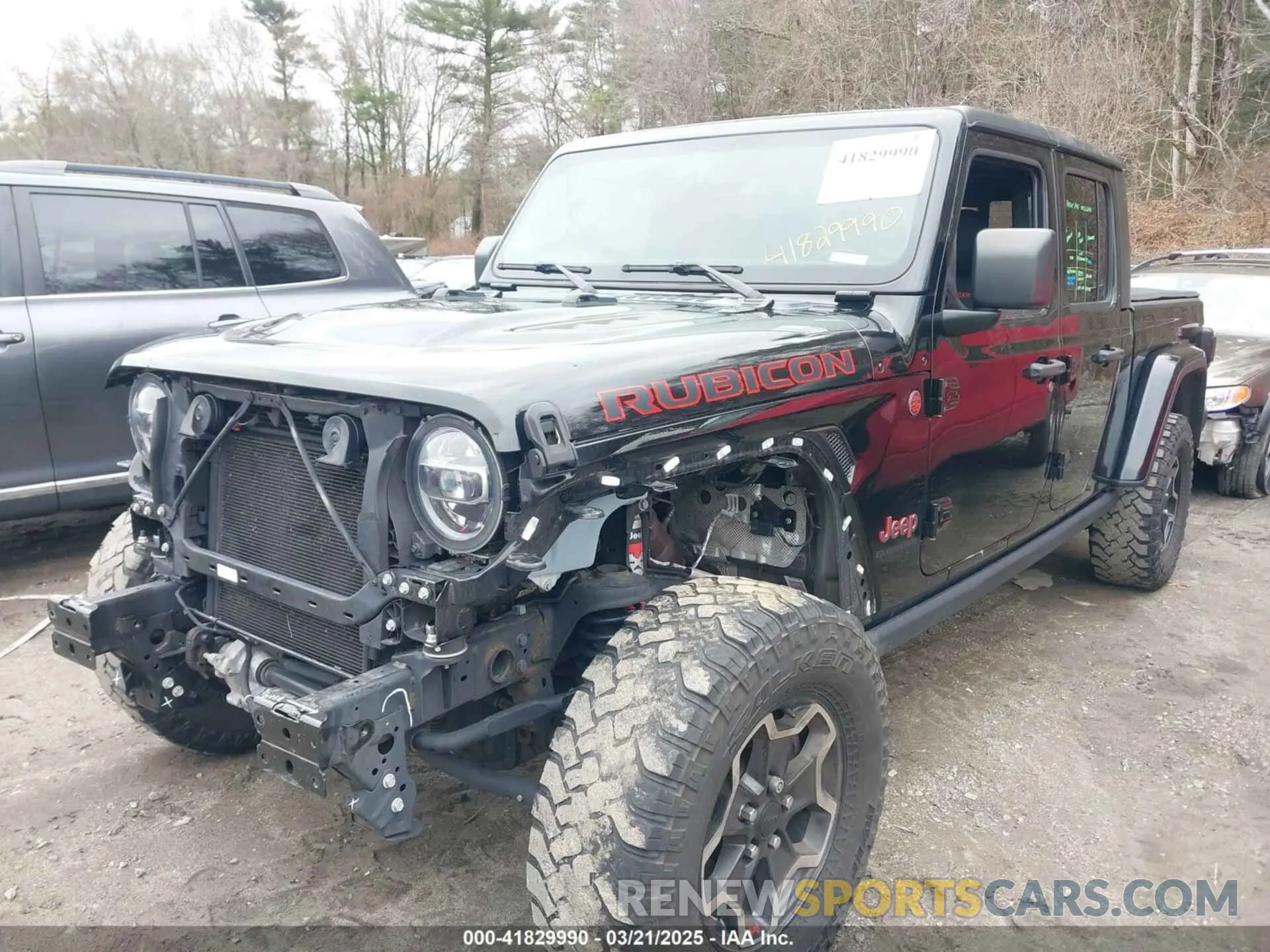 2 fotografías del automóvil dañado 1C6JJTBG8ML524215 JEEP GLADIATOR 2021