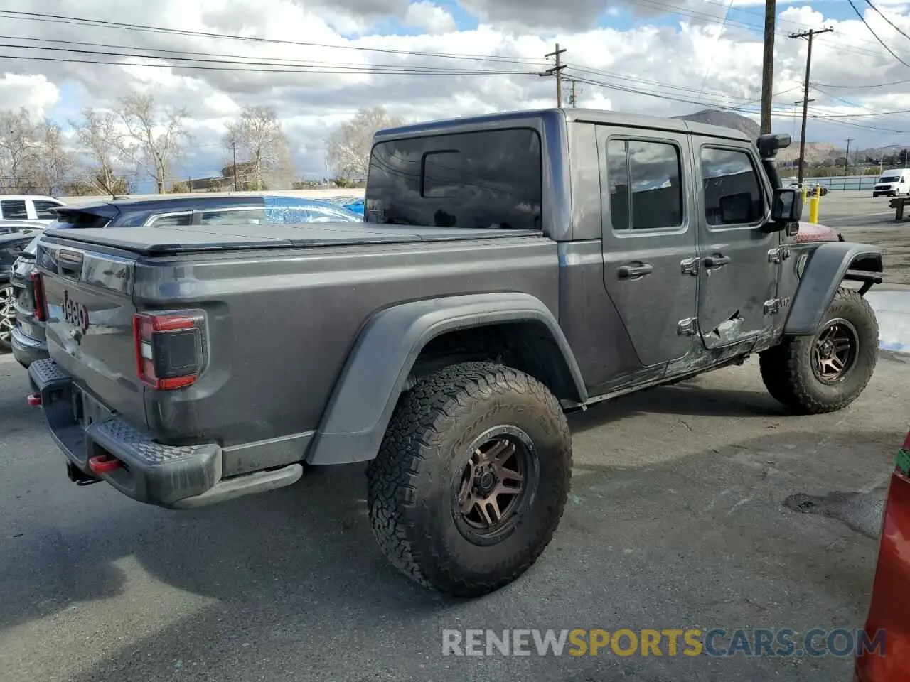3 fotografías del automóvil dañado 1C6JJTBG9ML512347 JEEP GLADIATOR 2021