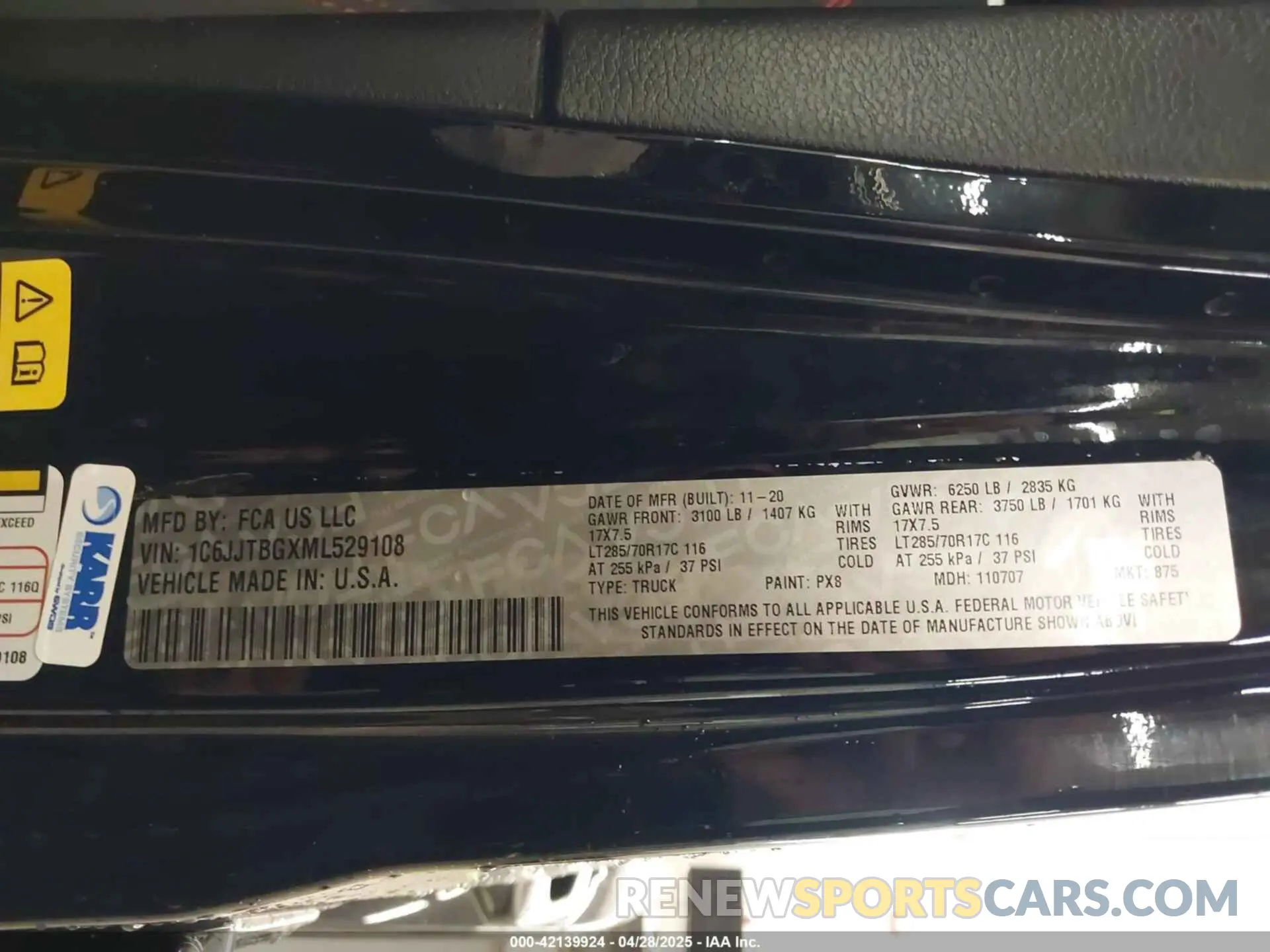 9 fotografías del automóvil dañado 1C6JJTBGXML529108 JEEP GLADIATOR 2021