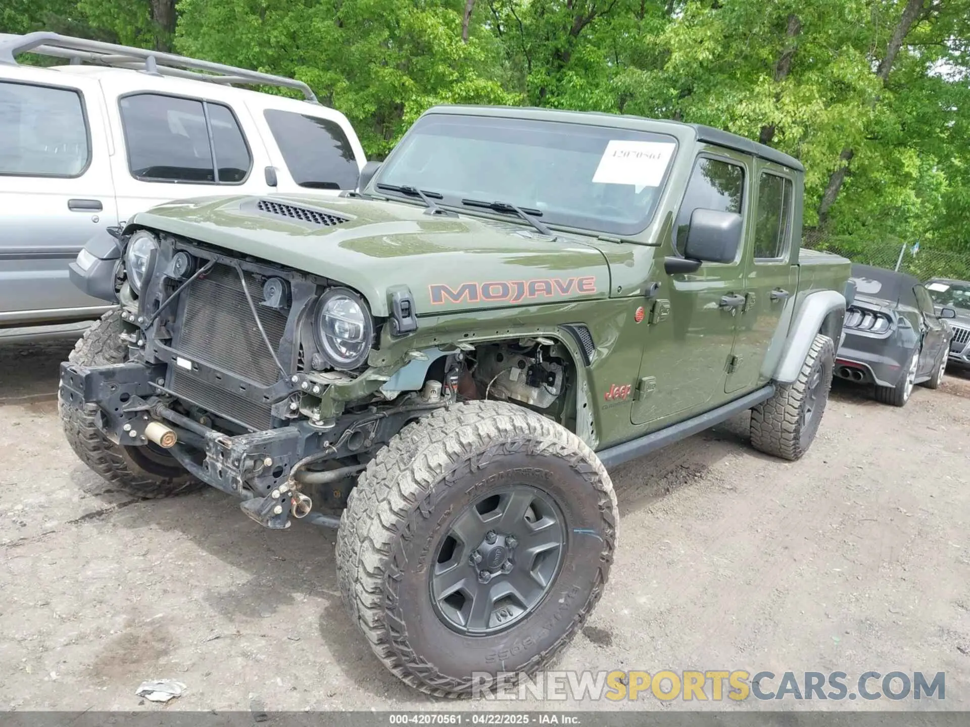 2 fotografías del automóvil dañado 1C6JJTEG0ML603356 JEEP GLADIATOR 2021
