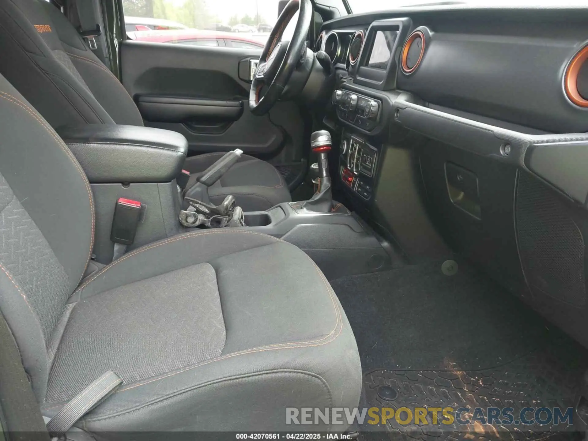 5 fotografías del automóvil dañado 1C6JJTEG0ML603356 JEEP GLADIATOR 2021