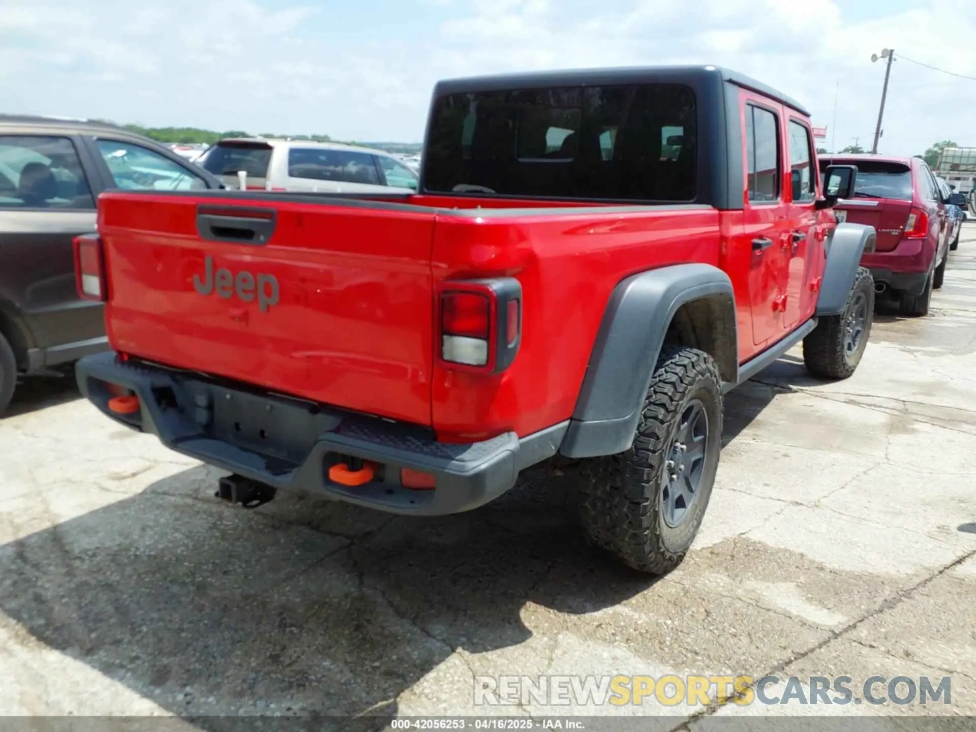 4 fotografías del automóvil dañado 1C6JJTEG6ML533927 JEEP GLADIATOR 2021