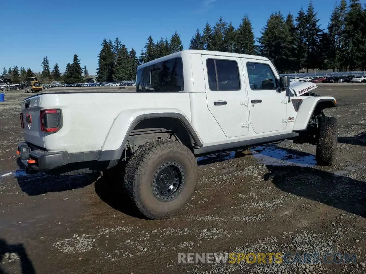 3 fotografías del automóvil dañado 1C6JJTEG7ML581050 JEEP GLADIATOR 2021