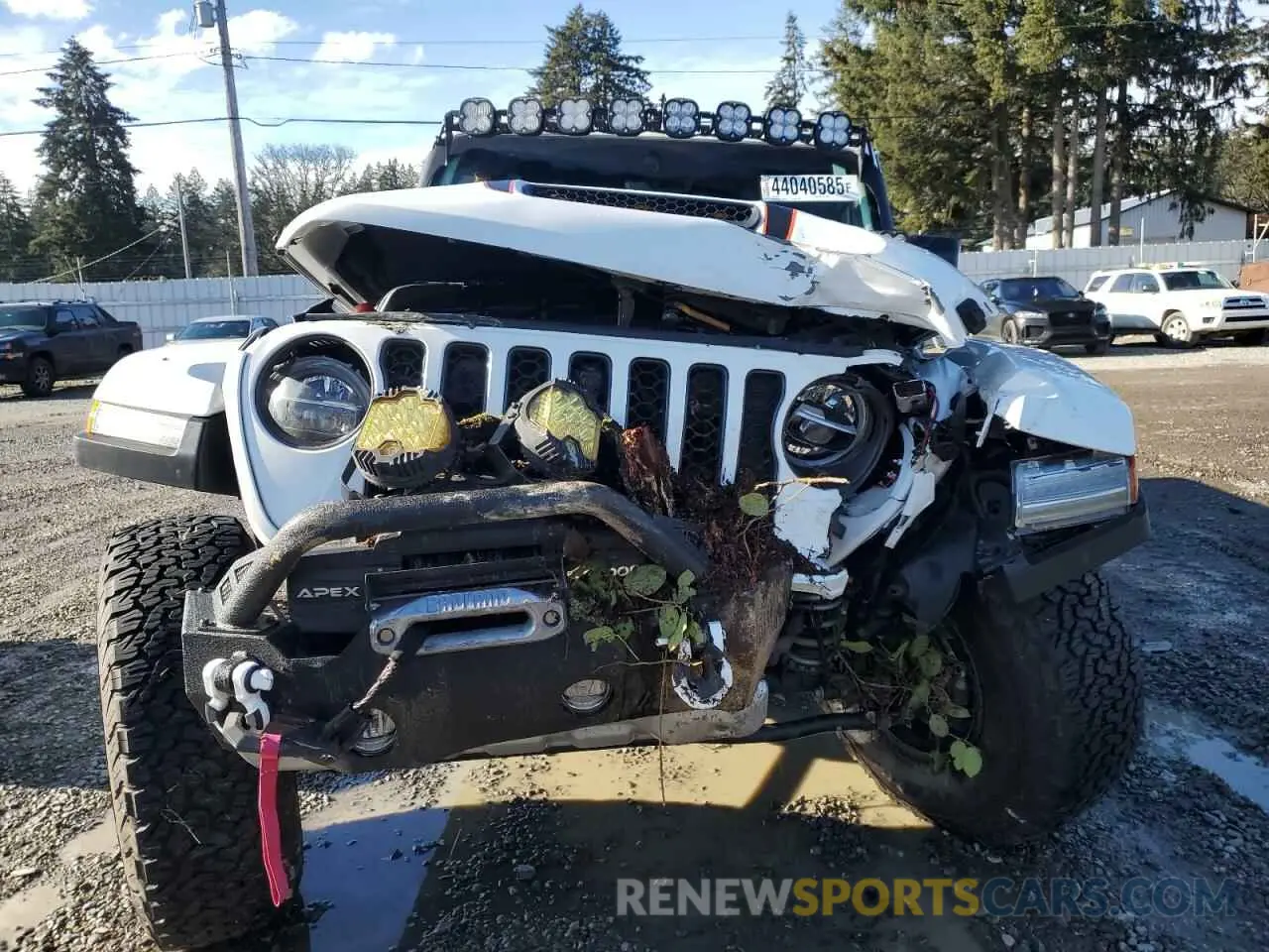 5 fotografías del automóvil dañado 1C6JJTEG7ML581050 JEEP GLADIATOR 2021