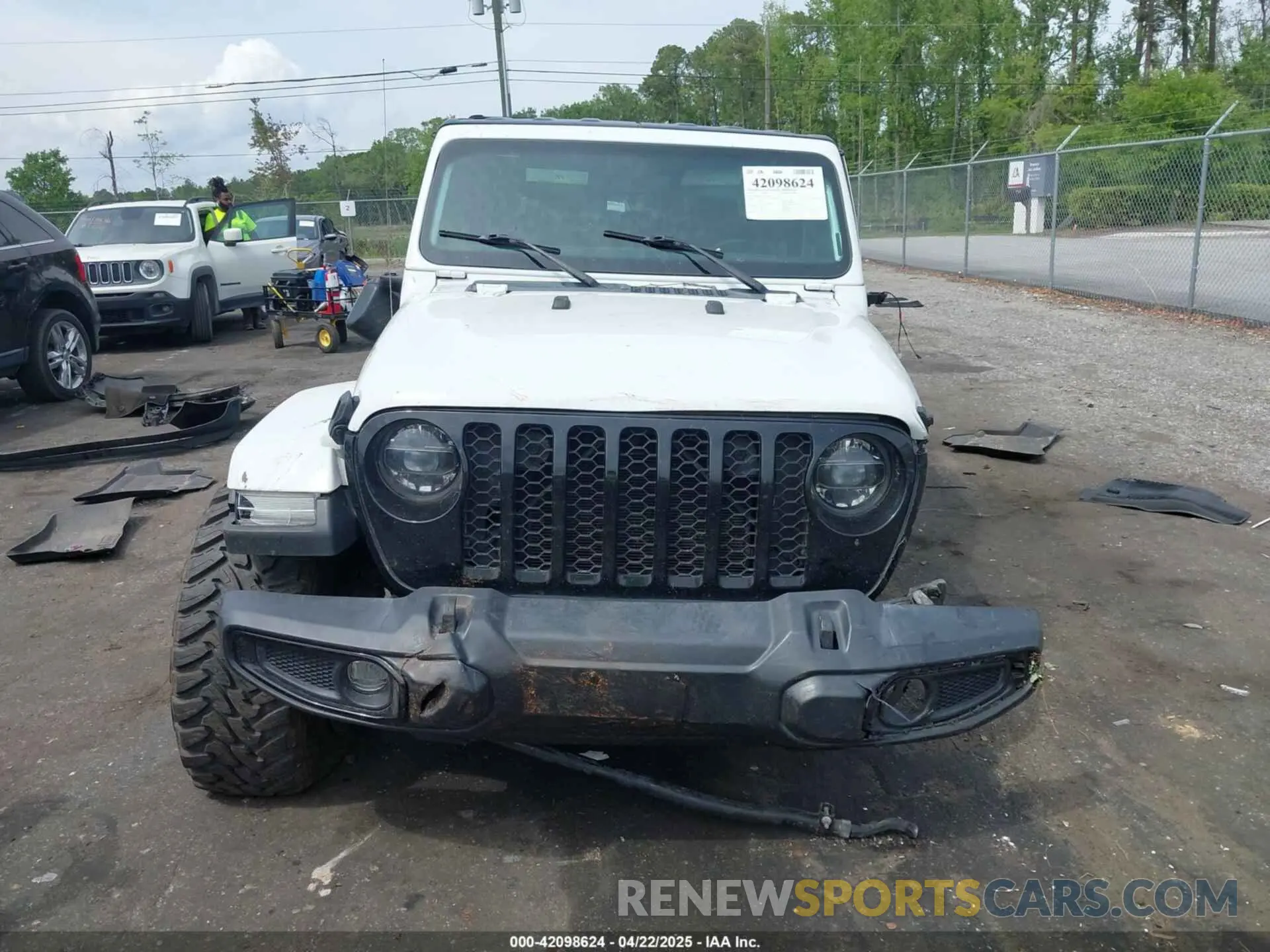 13 fotografías del automóvil dañado 1C6HJTAG1NL144540 JEEP GLADIATOR 2022