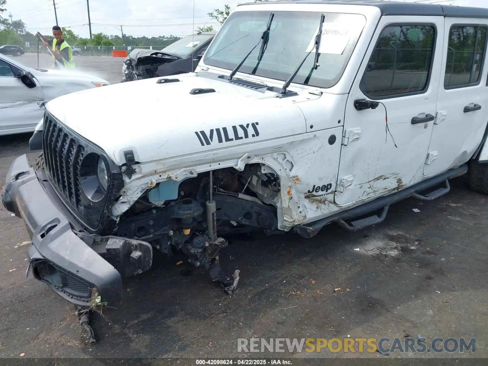 6 fotografías del automóvil dañado 1C6HJTAG1NL144540 JEEP GLADIATOR 2022