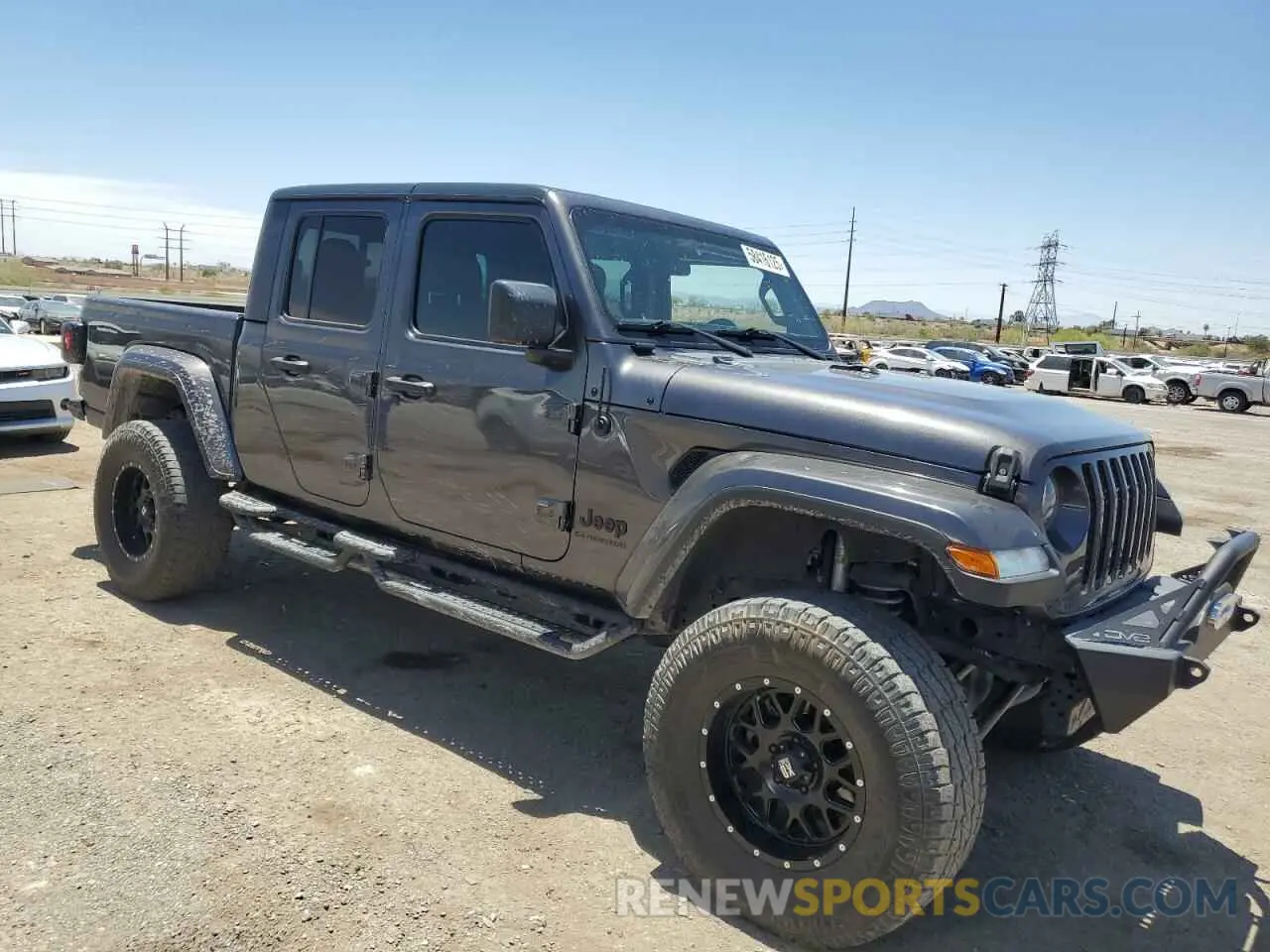 4 fotografías del automóvil dañado 1C6HJTAG2NL133000 JEEP GLADIATOR 2022