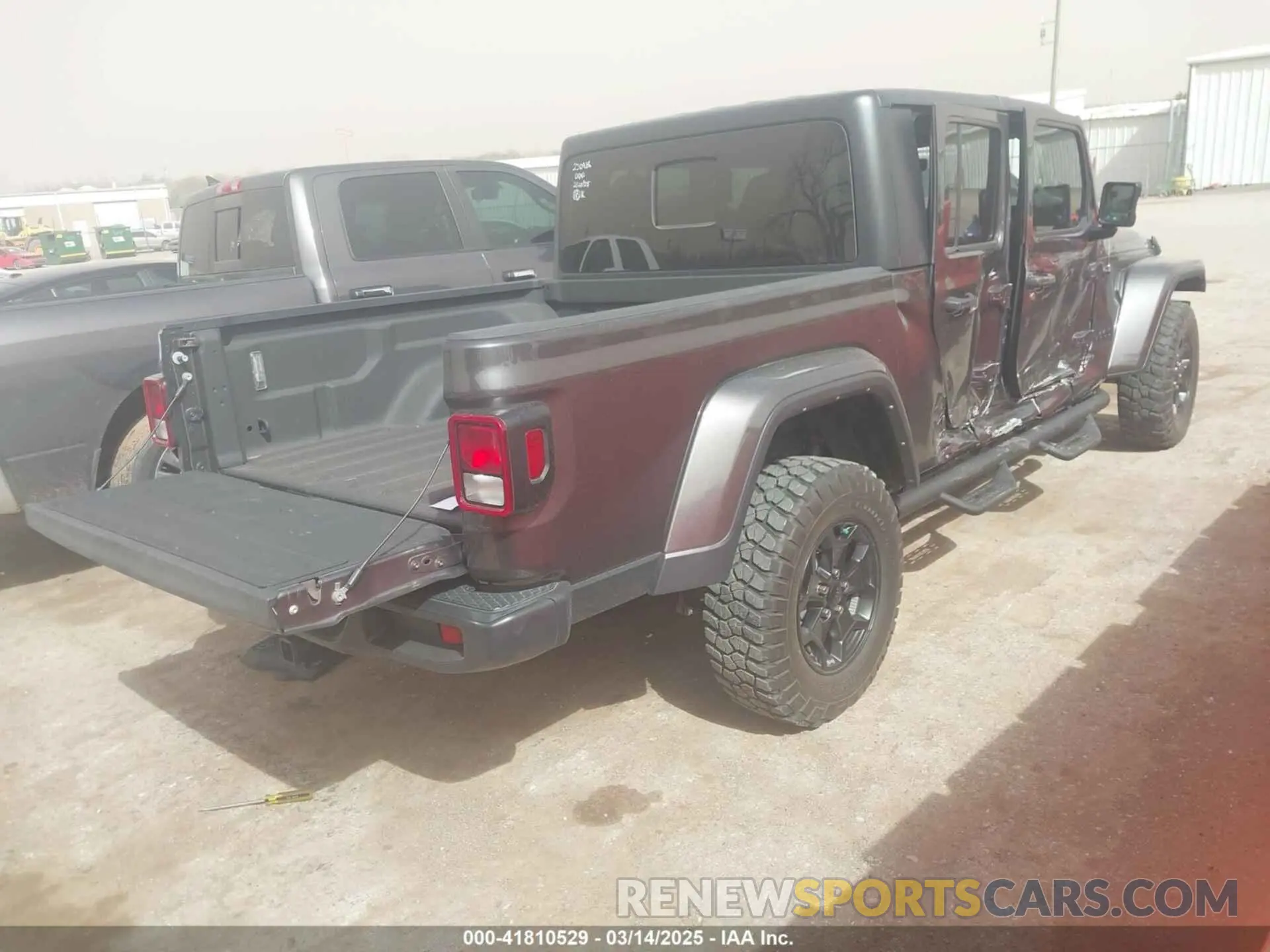 4 fotografías del automóvil dañado 1C6HJTAG2NL159595 JEEP GLADIATOR 2022