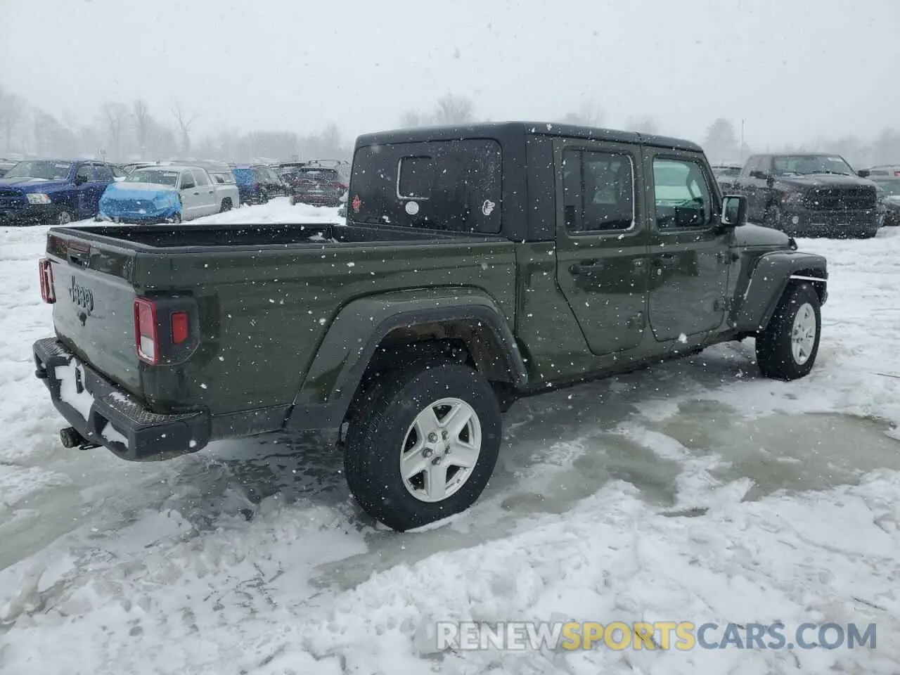 3 fotografías del automóvil dañado 1C6HJTAG3NL106162 JEEP GLADIATOR 2022