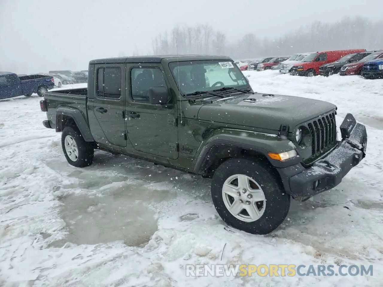 4 fotografías del automóvil dañado 1C6HJTAG3NL106162 JEEP GLADIATOR 2022