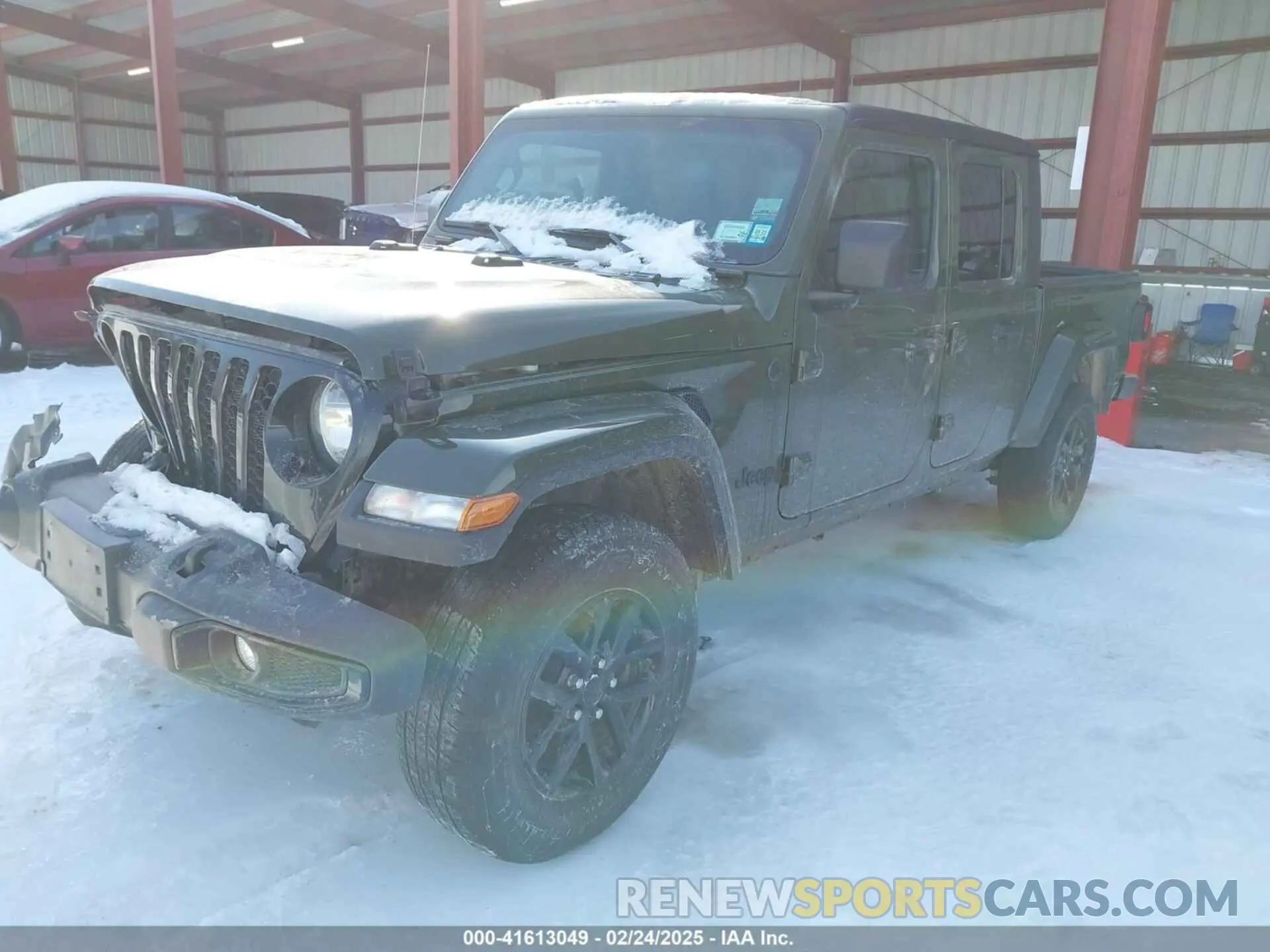 2 fotografías del automóvil dañado 1C6HJTAG3NL137816 JEEP GLADIATOR 2022
