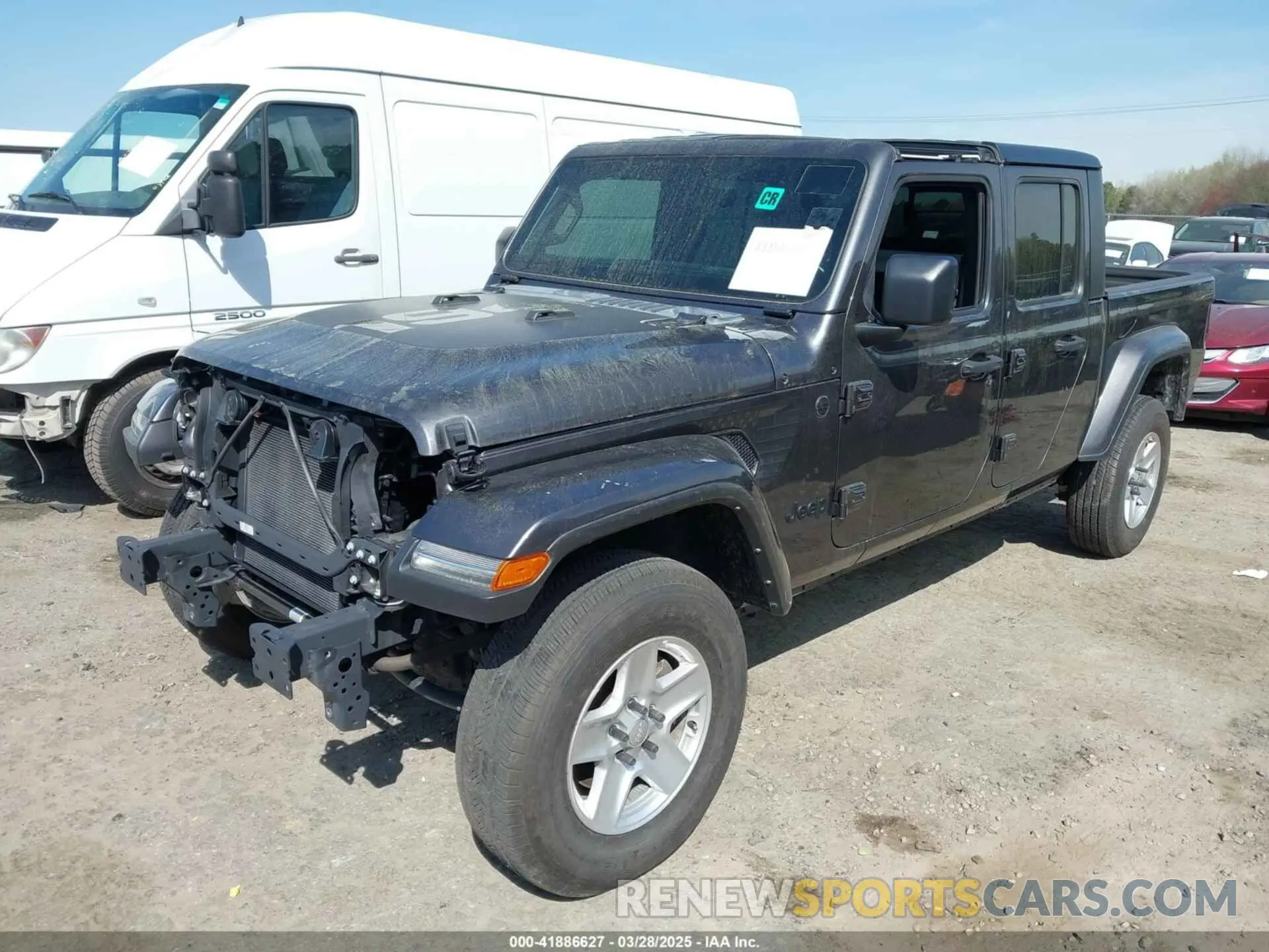 2 fotografías del automóvil dañado 1C6HJTAG4NL168041 JEEP GLADIATOR 2022
