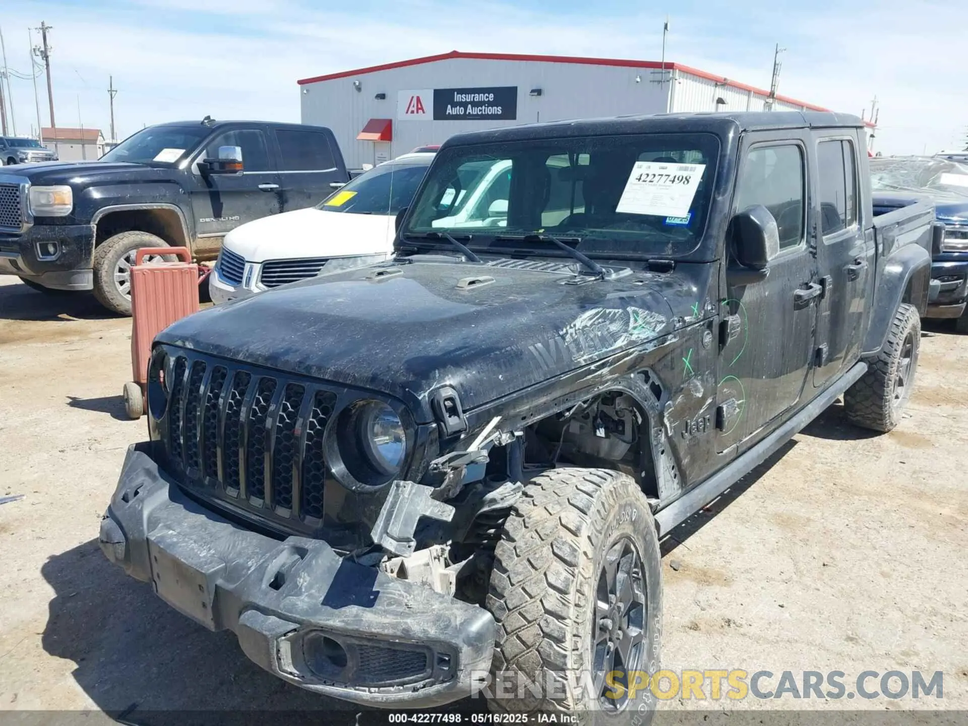 2 fotografías del automóvil dañado 1C6HJTAG5NL122301 JEEP GLADIATOR 2022