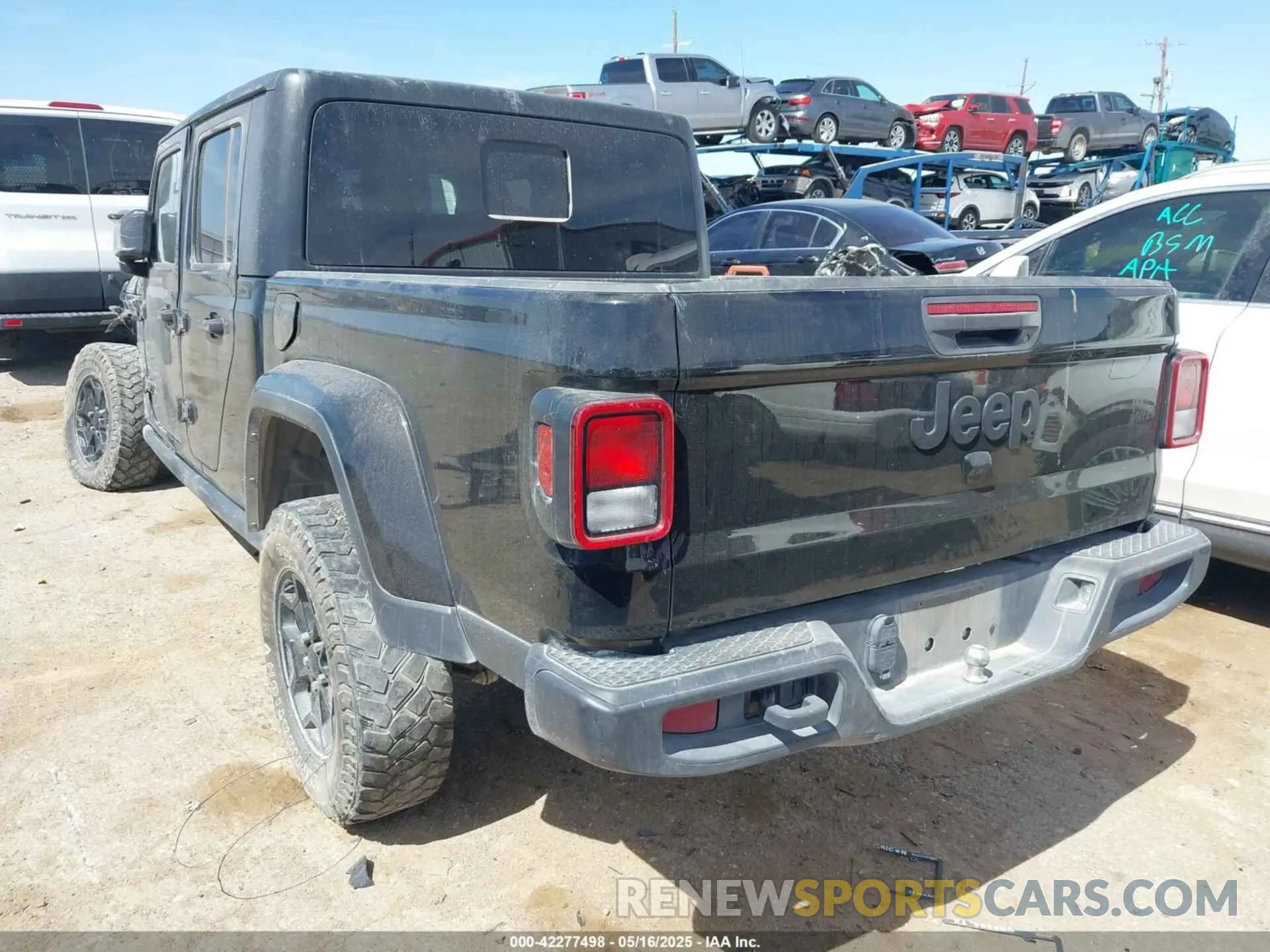 3 fotografías del automóvil dañado 1C6HJTAG5NL122301 JEEP GLADIATOR 2022