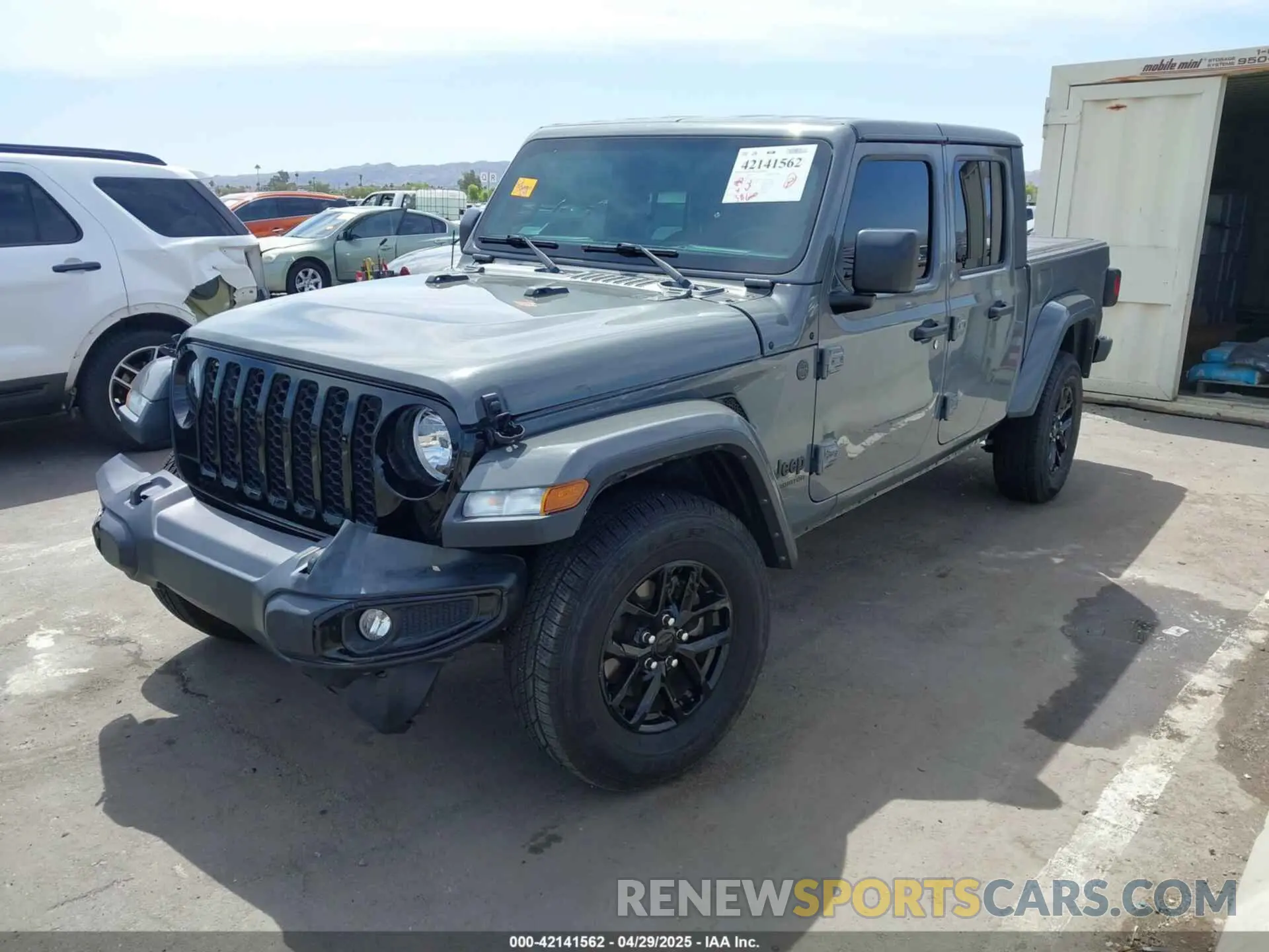 2 fotografías del automóvil dañado 1C6HJTAG5NL132990 JEEP GLADIATOR 2022