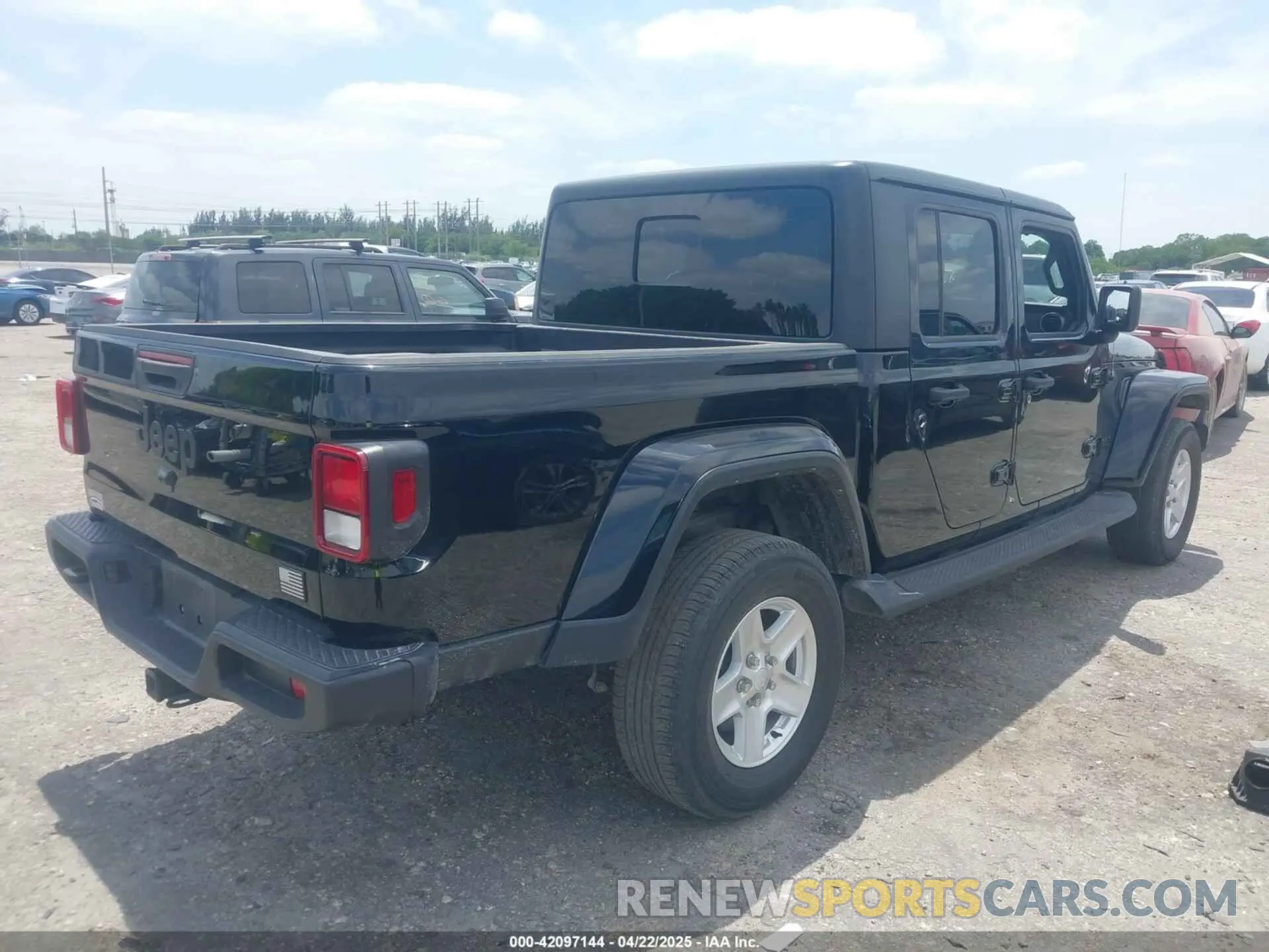 4 fotografías del automóvil dañado 1C6HJTAG7NL161701 JEEP GLADIATOR 2022