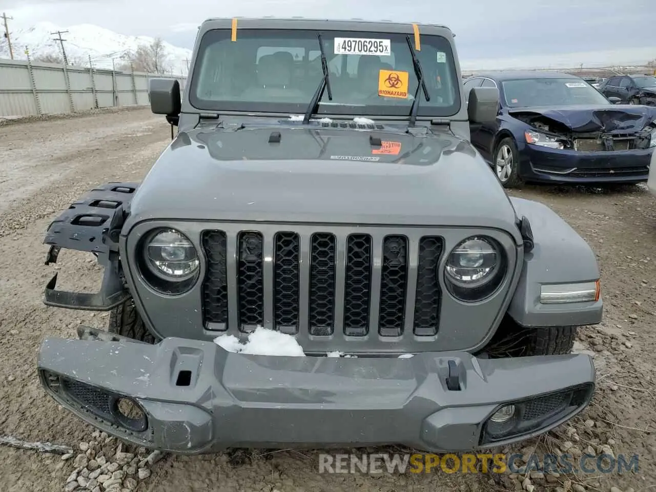 5 fotografías del automóvil dañado 1C6HJTFGXNL178677 JEEP GLADIATOR 2022