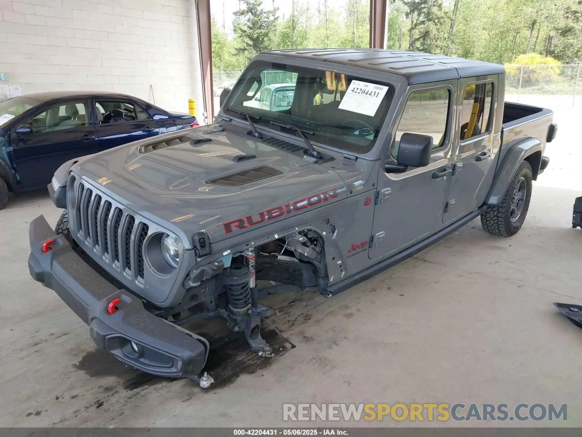 2 fotografías del automóvil dañado 1C6JJTBG6NL166081 JEEP GLADIATOR 2022