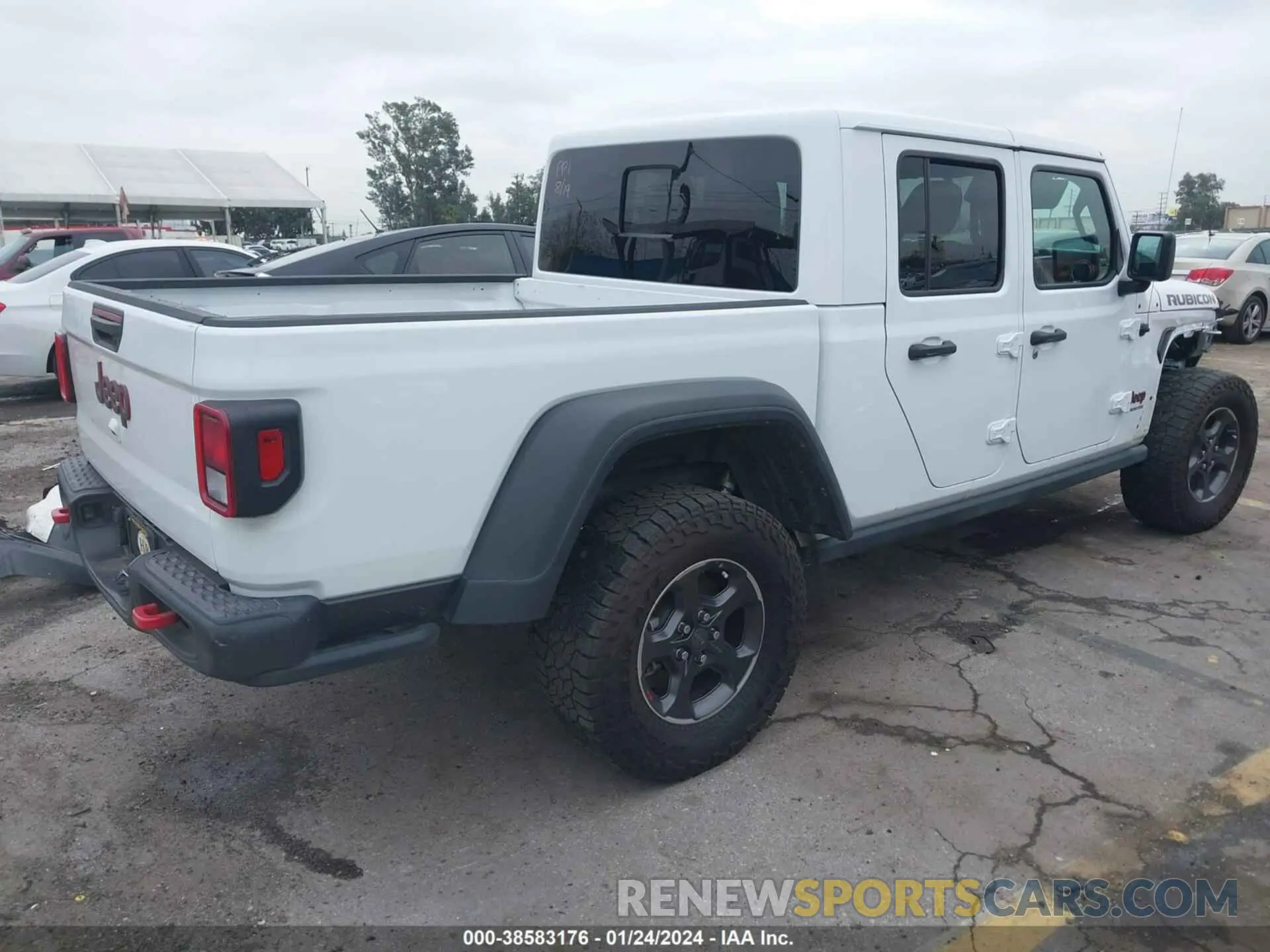 4 fotografías del automóvil dañado 1C6JJTBG9NL113990 JEEP GLADIATOR 2022