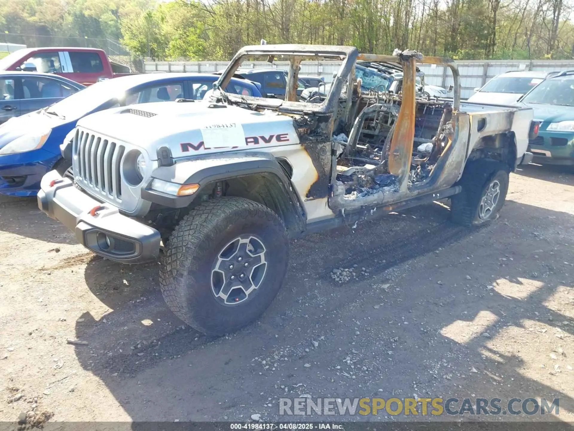 2 fotografías del automóvil dañado 1C6JJTEG0NL118085 JEEP GLADIATOR 2022