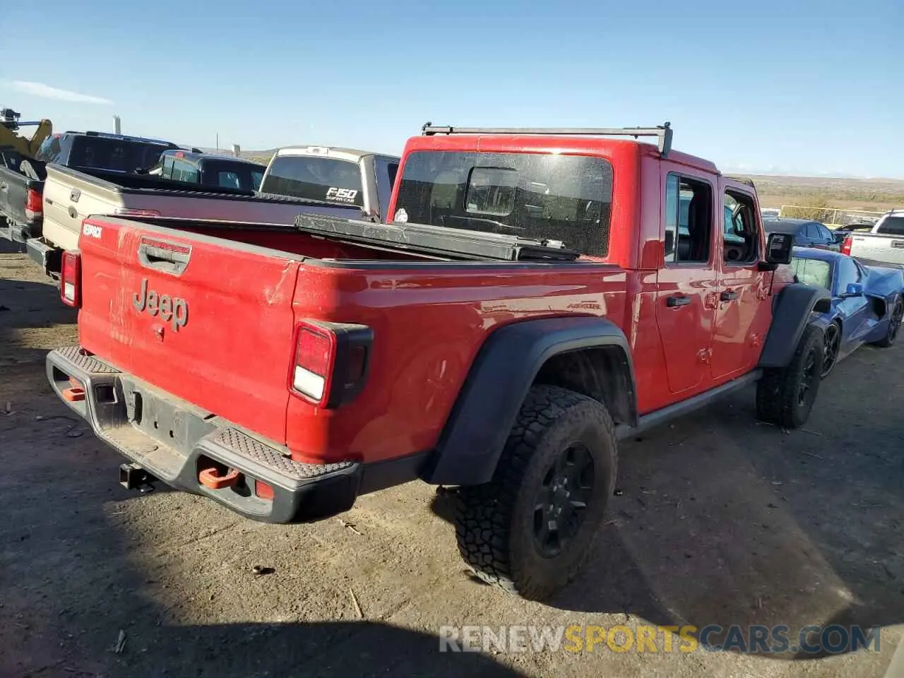 3 fotografías del automóvil dañado 1C6JJTEG3NL118209 JEEP GLADIATOR 2022