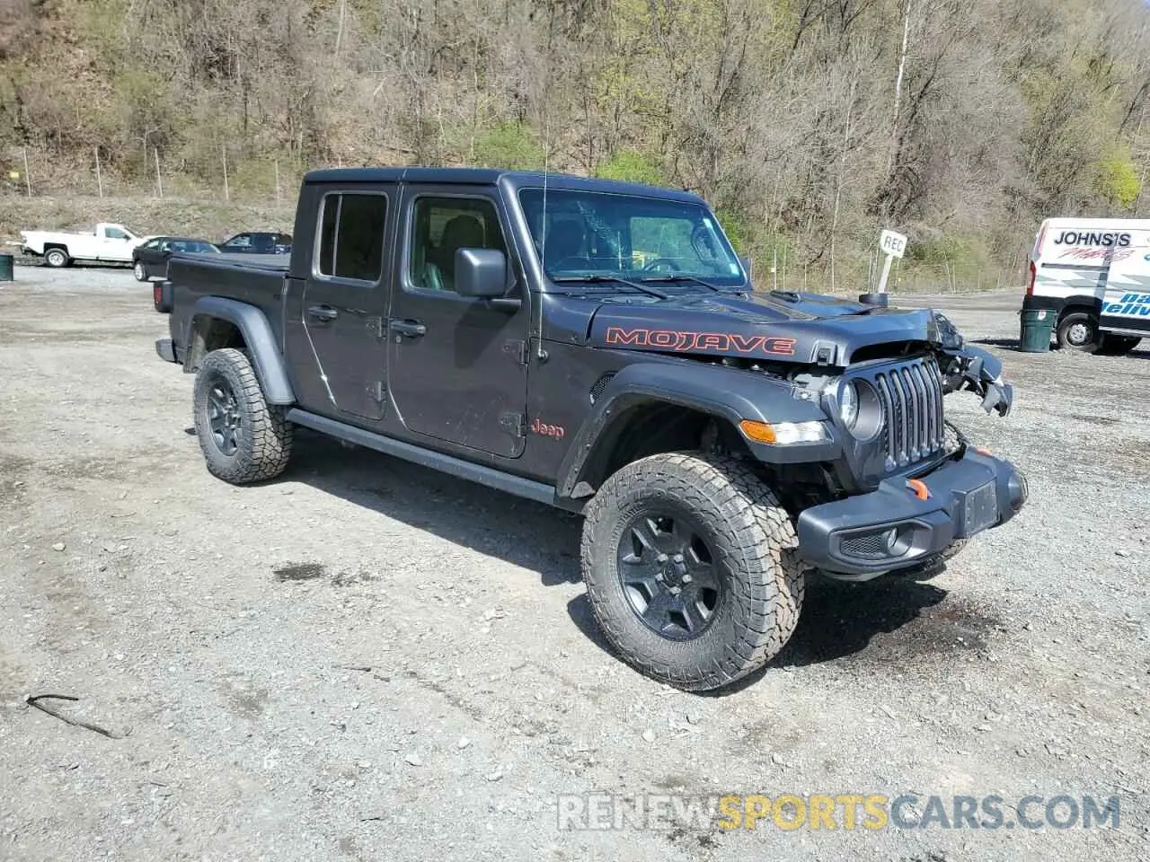 4 fotografías del automóvil dañado 1C6JJTEG4NL163076 JEEP GLADIATOR 2022