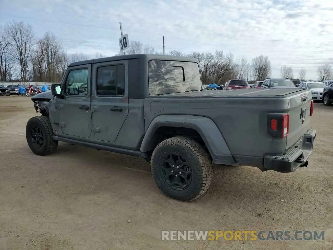 2 fotografías del automóvil dañado 1C6HJTAG0PL507803 JEEP GLADIATOR 2023