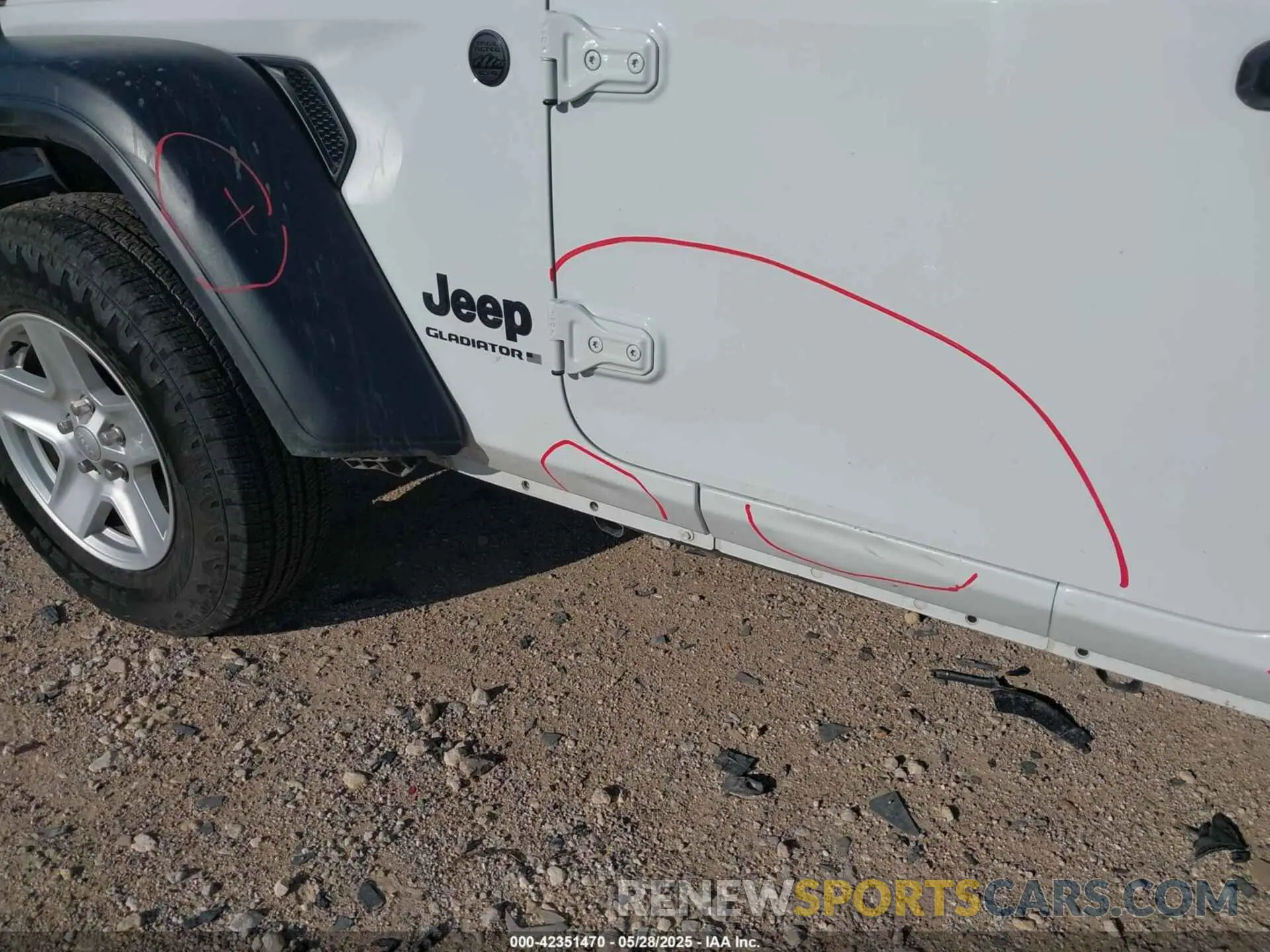 17 fotografías del automóvil dañado 1C6HJTAG0PL533933 JEEP GLADIATOR 2023
