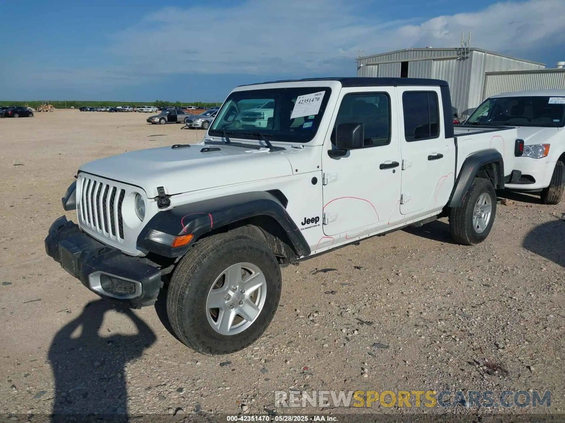 2 fotografías del automóvil dañado 1C6HJTAG0PL533933 JEEP GLADIATOR 2023