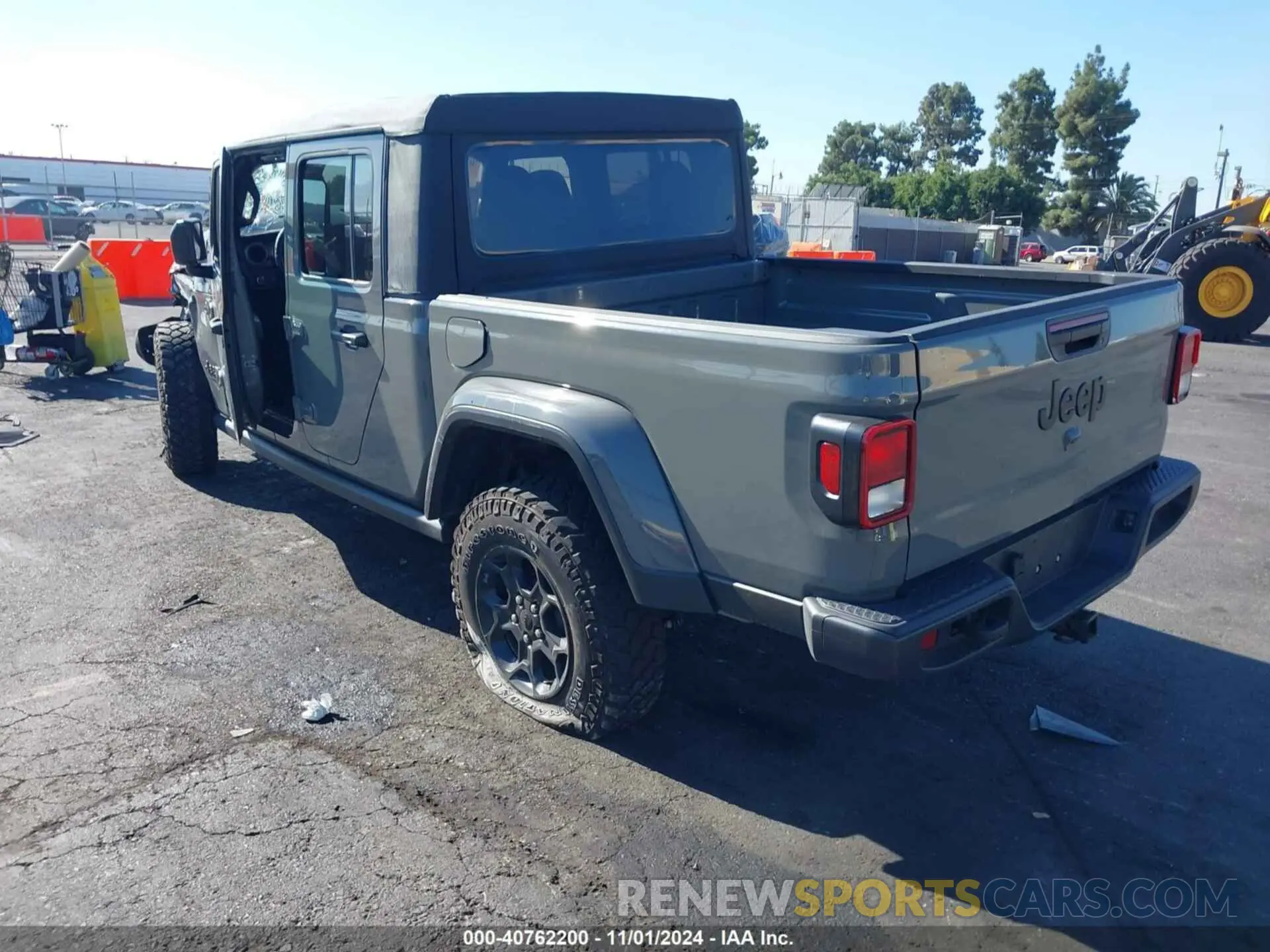 3 fotografías del automóvil dañado 1C6HJTAG0PL561098 JEEP GLADIATOR 2023