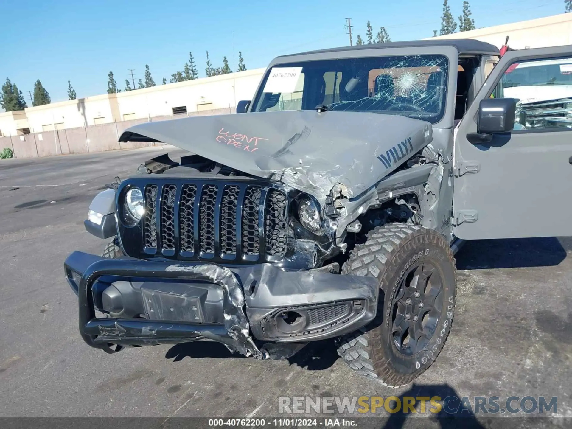 6 fotografías del automóvil dañado 1C6HJTAG0PL561098 JEEP GLADIATOR 2023