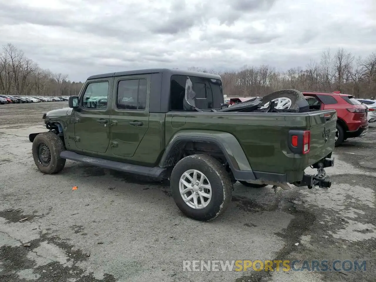 2 fotografías del automóvil dañado 1C6HJTAG0PL590097 JEEP GLADIATOR 2023