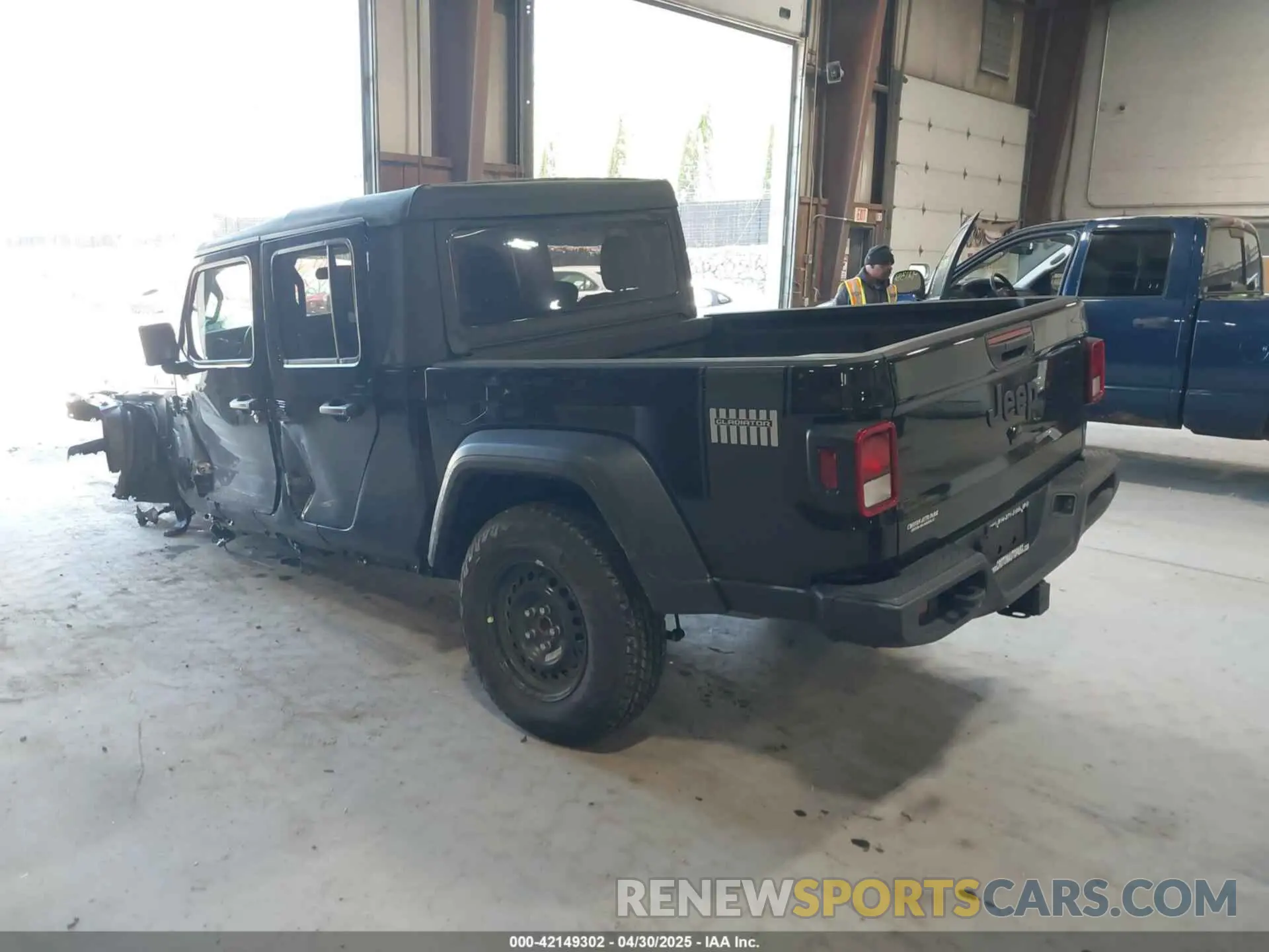 3 fotografías del automóvil dañado 1C6HJTAG1PL500942 JEEP GLADIATOR 2023